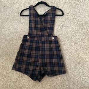 Plaid one piece